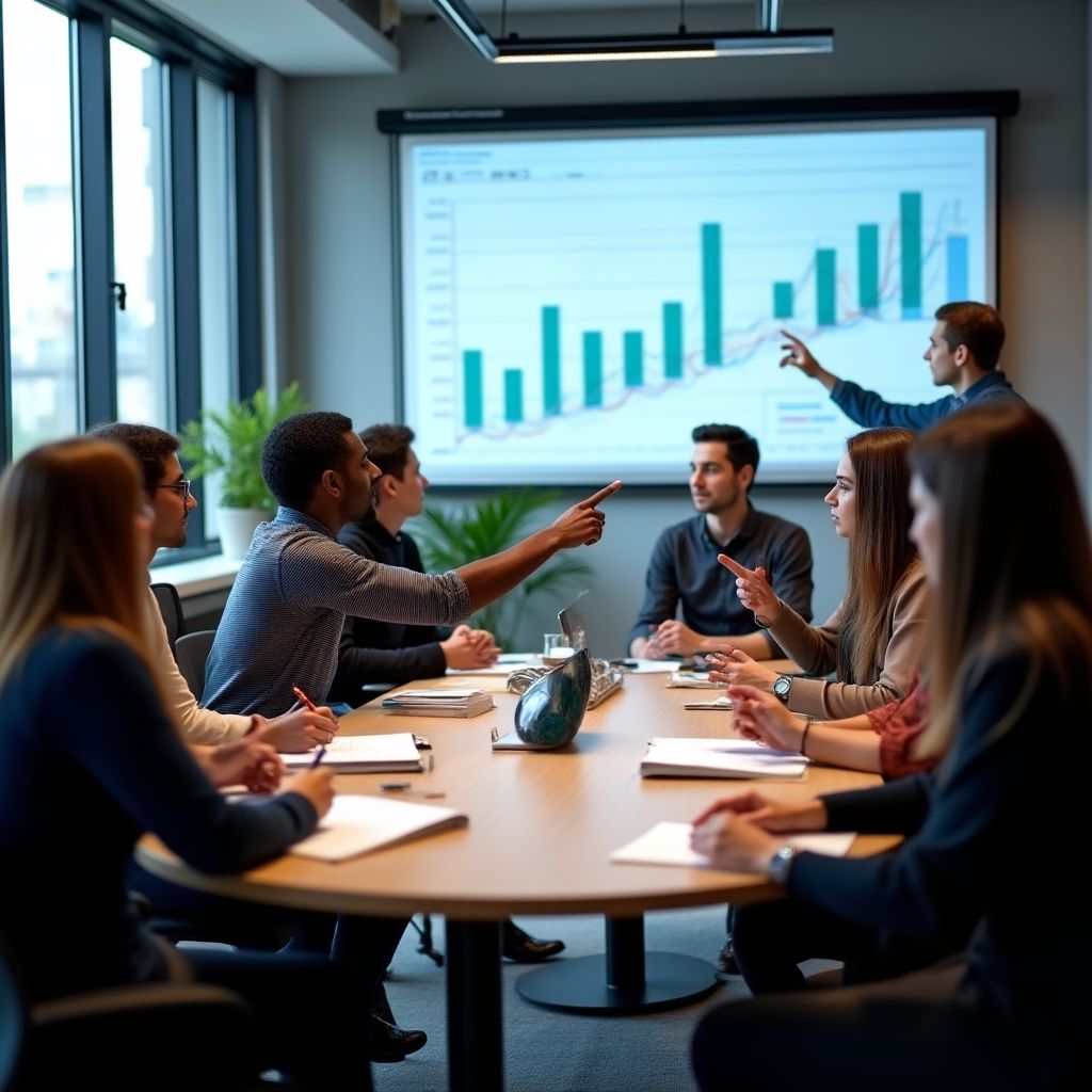 Personas en un taller de finanzas